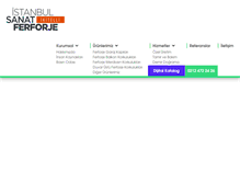 Tablet Screenshot of istanbulsanatferforje.com